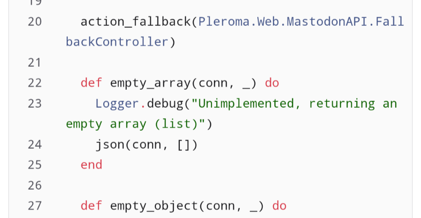 a helper function that returns an empty array